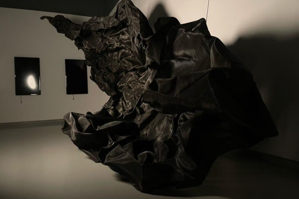 יריעות הברזל יוצרות מיצג שמימי, שמשתמש בחלל המוזיאון לצורך העמדת הצופה בינו לבין עצמו. אל המיצג יכול הצופה להיכנס ולהרגיש נעטף מחד גיסא, או מאידך גיסא - להרגיש שהסביב סוגר עליו. בחלקיו המוארים, גווני הברזל האפור כאילו שמיימיים, ובחלקיו הכהים - קודרים .כך, הצופה משקף לפי מצבו את ראייתו פנטזיה ילדותית או חלום מאיים, שלא לומר סיוט. כך או כך, היצירה היא מראה למזג האוויר שבתוכו.